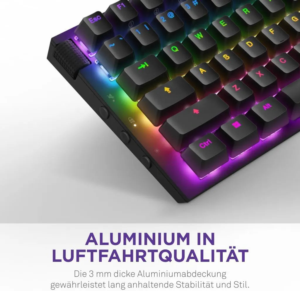 NZXT KB-002NB Function 2 MiniTKL Gateron Swift Optical Purple Gamer Keyboard