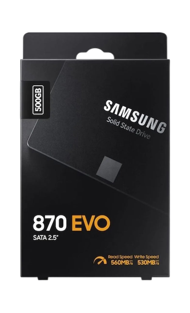 Samsung 870 EVO 500GB SSD – 2,5” SATA III (MZ-77E500B/EU)