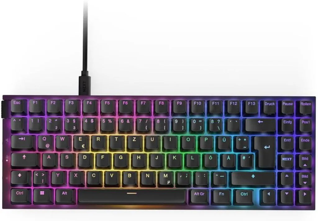 NZXT KB-002NB Function 2 MiniTKL Gateron Swift Optical Purple Gamer Keyboard