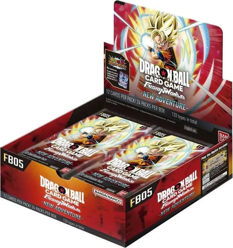 DRAGON BALL SUPER Fusion World FB05 – New Adventure Display (Englisch) – Booster-Display für Sammler & Spieler